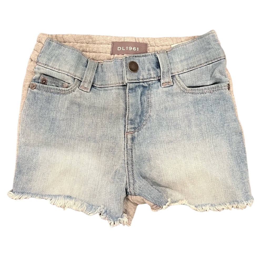 DL1961 girls denim/sweat short size 2/3 in like new condition